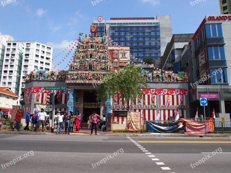 Singapore Hindu Temple Free Photos