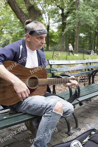 Street Musician Music Homeless Street Musician