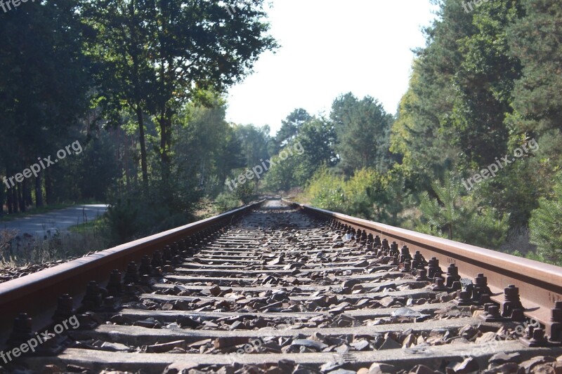 Railway Rails Nature Rails Track Bed Track