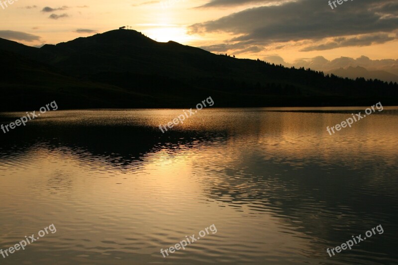 Swiss Alps Bergsee Lighting Morgenstimmung Mountain Lake