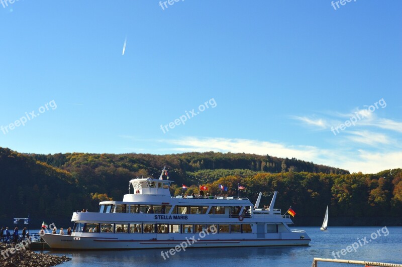 Rurtalsperre Schwammenauel Eifel Lake Water