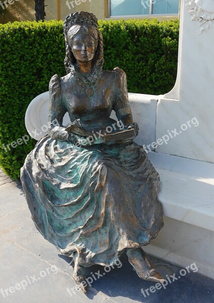 Empress Sissi Trauttmansdorff Castle Meran Italy Bronze Statue