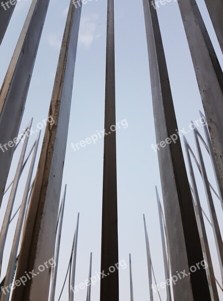 Modern Sculpture Architecture Steel Sword