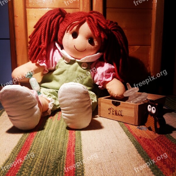 Doll Coffer Toy Red Hair Free Photos