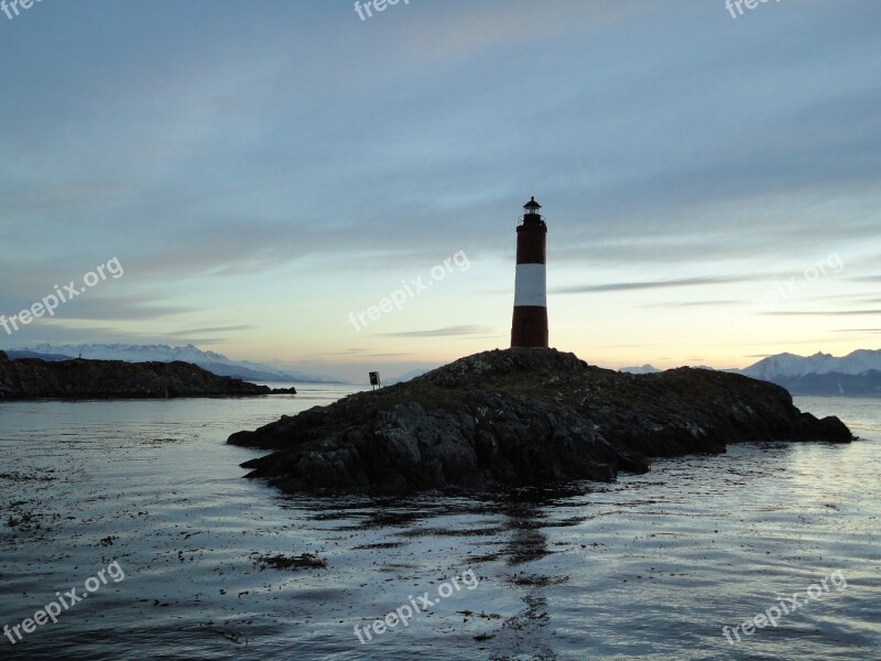 Lighthouse Beagle Channel Ushuaia Patagonia Lighthouse At The End Of The World