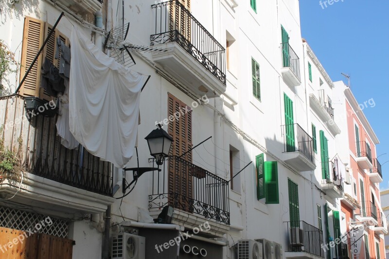 Ibiza White House Wash Balcony