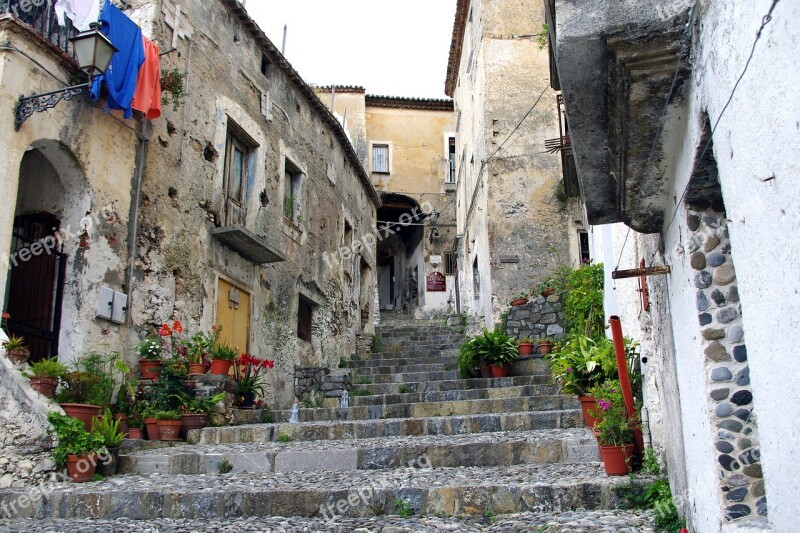 Scalea Calabria Borgo Old Houses Town