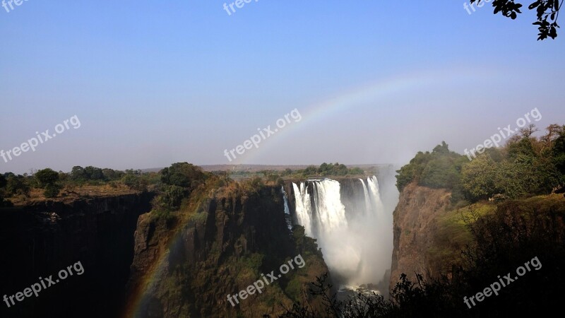 Victorian Case Zambezi Africa Waterfall Spray