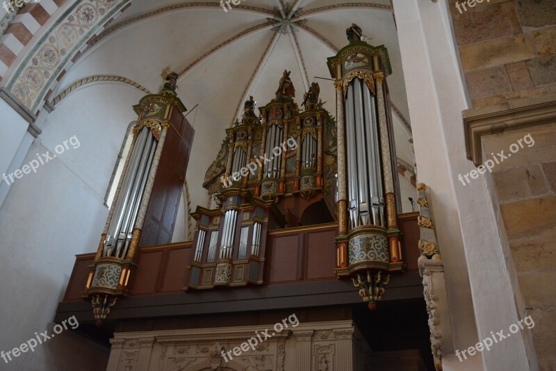 Organ Church Large Imposing Beautiful