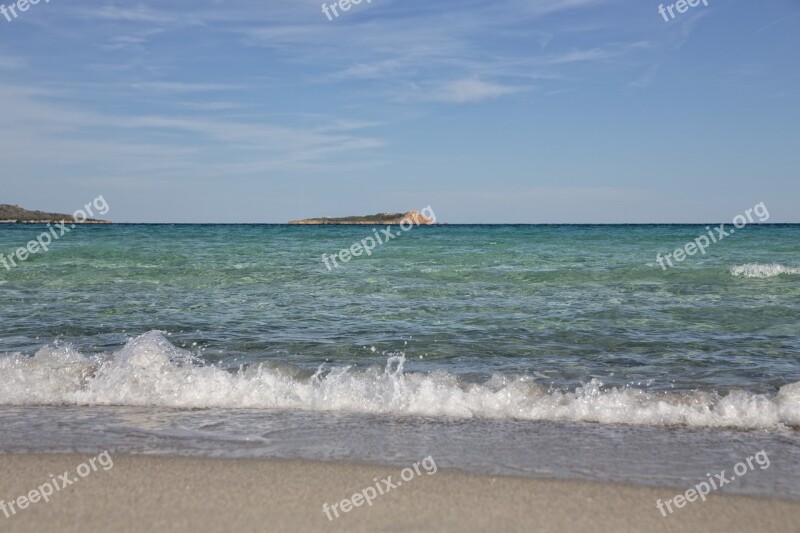 Beach Sardinia Water Sea Vacations