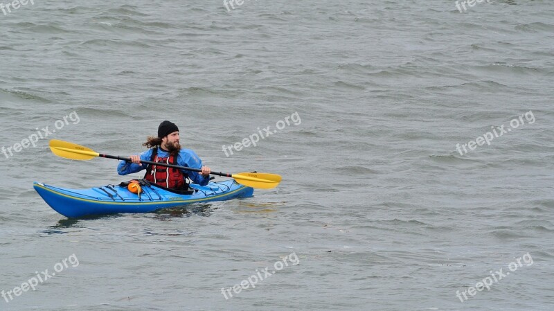 Kayak Kayaker Water Kayaking Sport