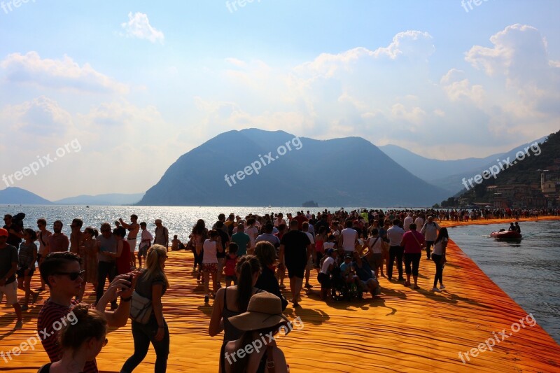 Christo Floating Piers Italy Art Installation