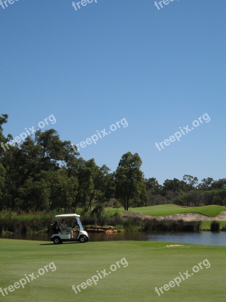 Golf Cart Golf Course Buggy Hazard Vertical