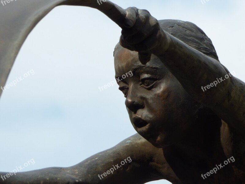 Nagykőrös Statue Plaza Bronze Portrait