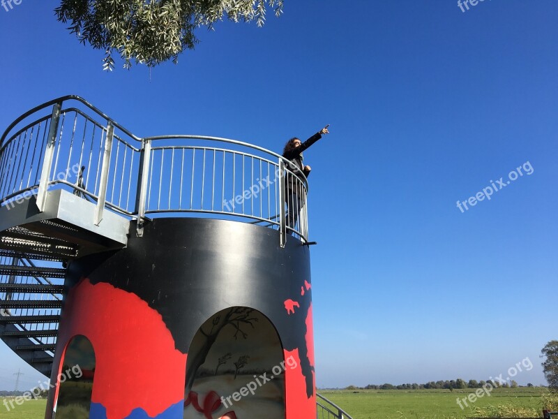 Observation Tower East Frisia Wide Nature Free Photos