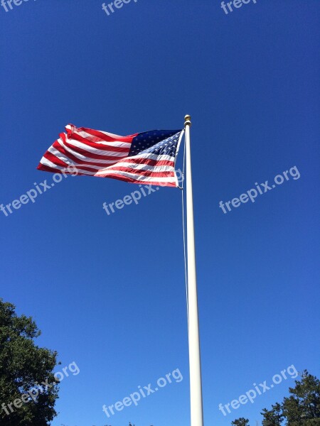 American Flag Usa Symbol American Flag Waving Free Photos