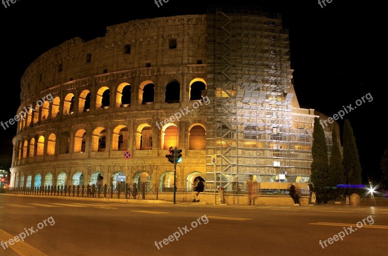 Roman The Colosseum Italy Free Photos