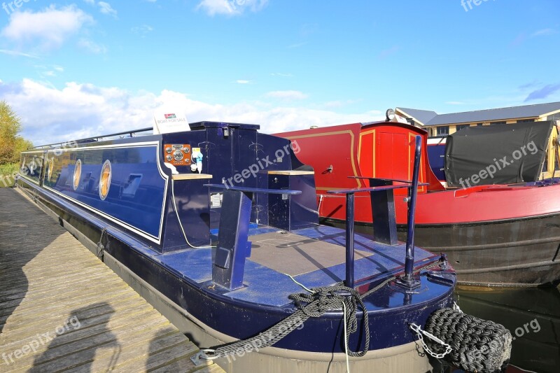 Marina Long Boat Canal Boat Water Boat