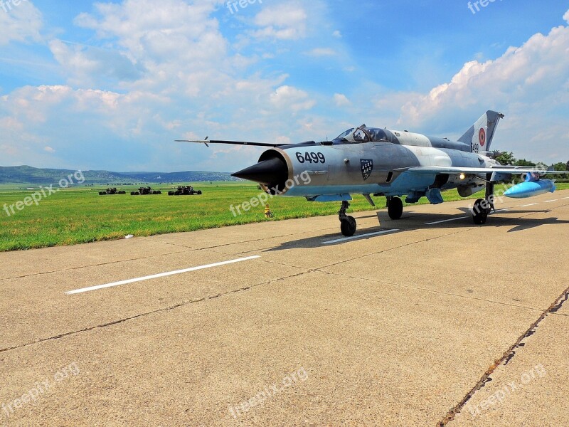 Mig 21 Lancer Plane Track Pilotage Camouflage