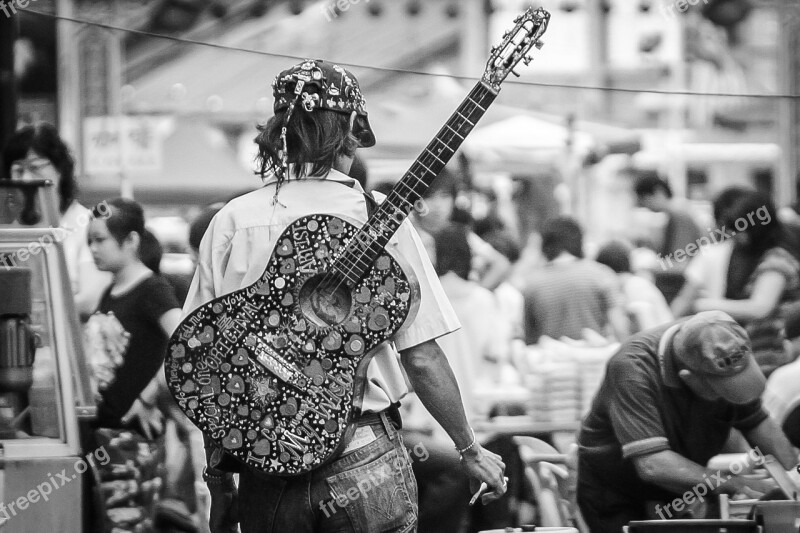 Guitar Musician Guitarist Instrument Performer