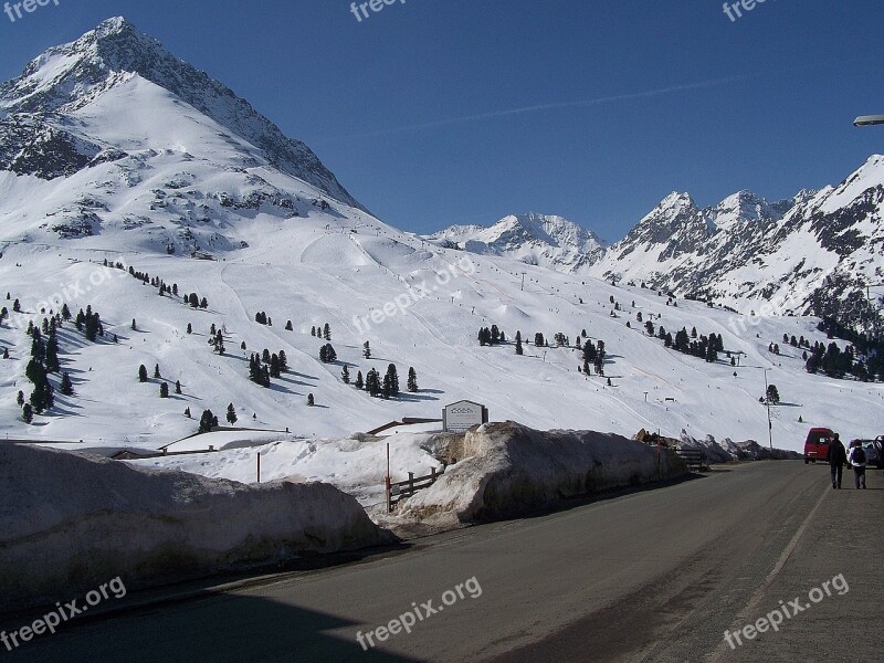 Kühtai Snow Ski Area Austria Ski Run