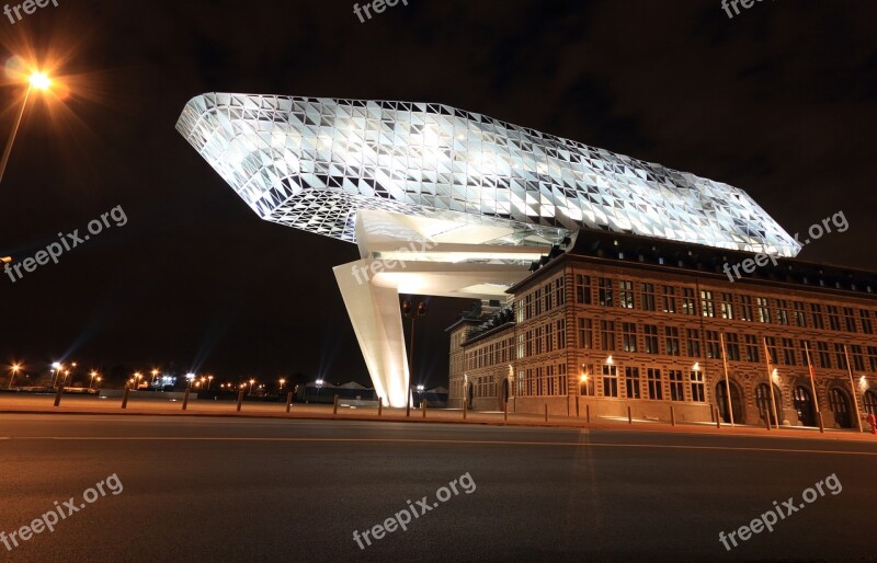 Belgium Antwerp Office Building Harbor