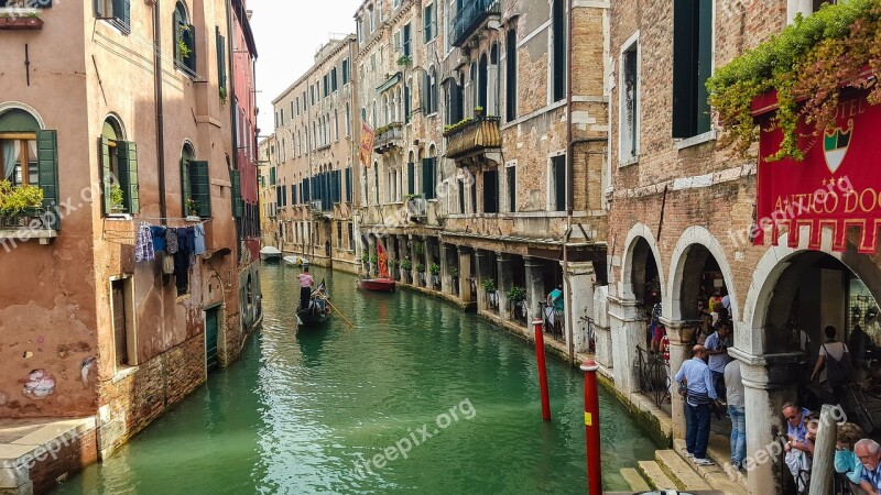 Italy Venetian Boat Blue Vittorio Emanuele Monument