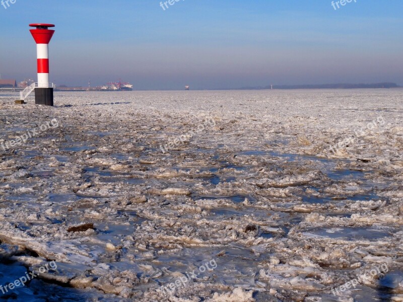 Elbe Lighthouse Beacon Nature Seafaring