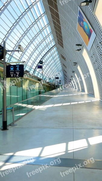 Train Station Avignon Tgv France