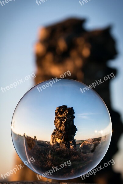 Glass Ball Devil's Wall Resin Königstein Globe Image