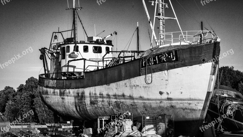 Ship Dry Dock Rusty Free Photos