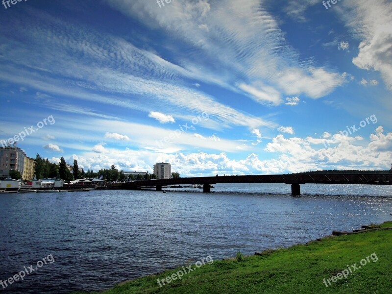 Savonlinna Bridge City Landscape Beach