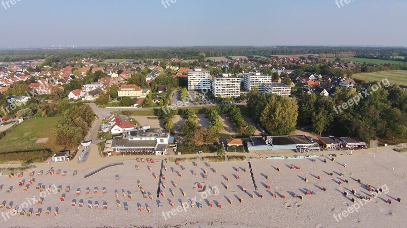 Kellenhusen Beach Luftbilaufnahme Baltic Sea Free Photos