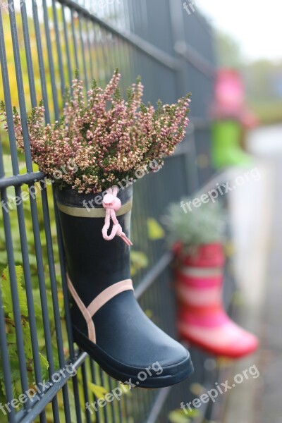 Decoration Deco Boots Flowers Kids Boots