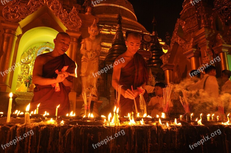 Myanmar Yangon Burma Buddhism Buddhist