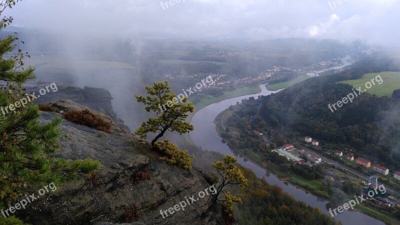 Elbe Elbe Sandstone Mountains Nature Conservation Saxon Switzerland Saxony