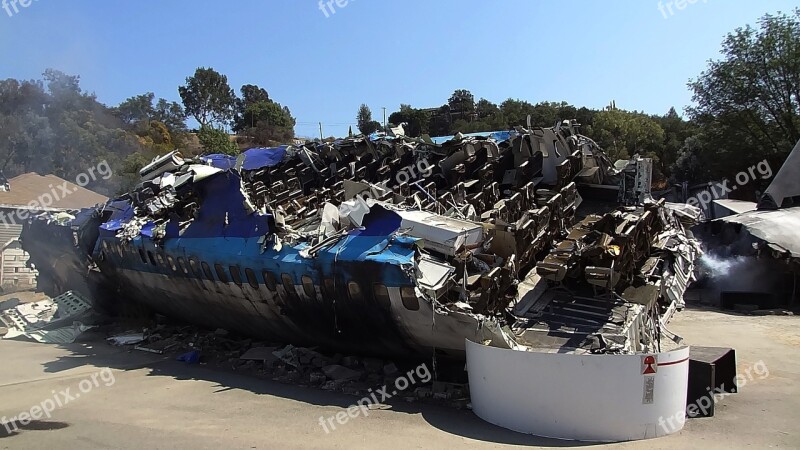 Universal Studio Hollywood California Plane Crash