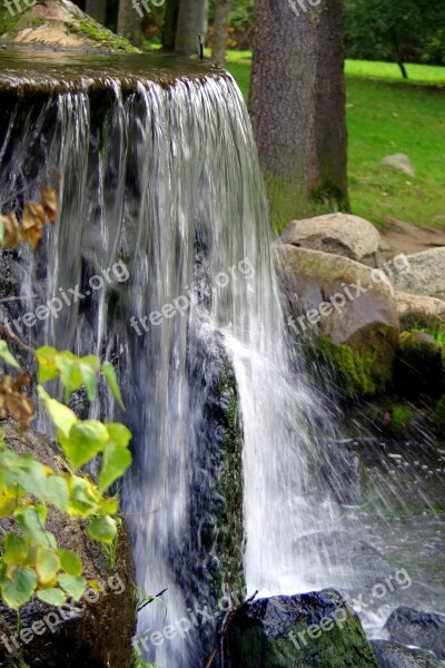 Waterfall Water Source Stream The Stones