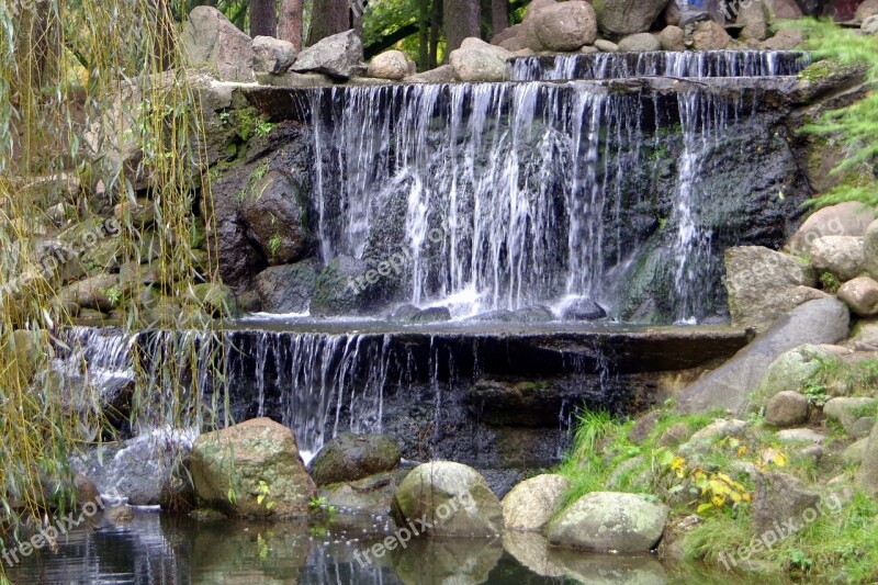 Waterfall Water Source Stream The Stones