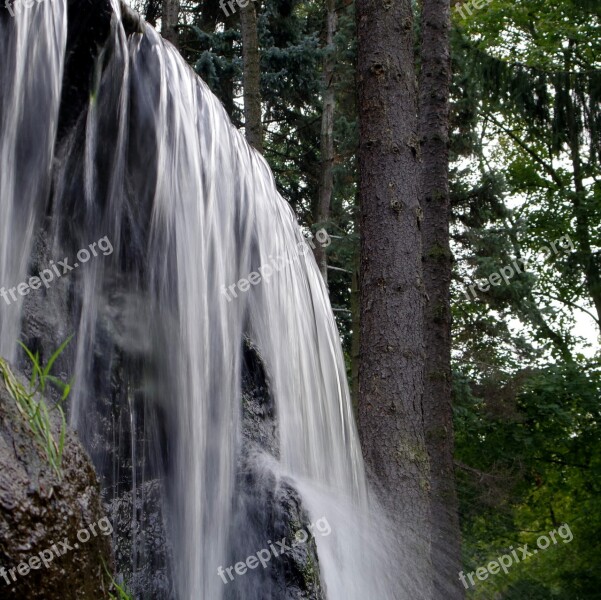 Waterfall Water Source Stream The Stones