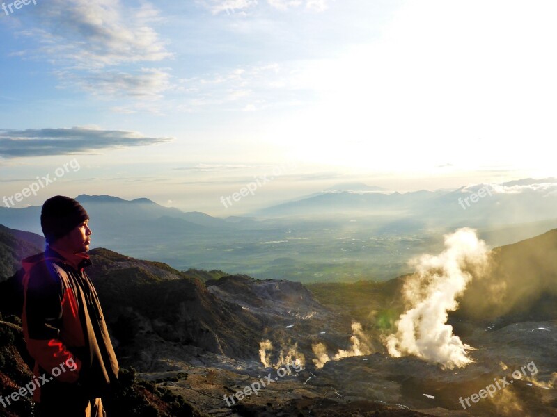 Morning Sunrise Indonesia Landscape Sunset