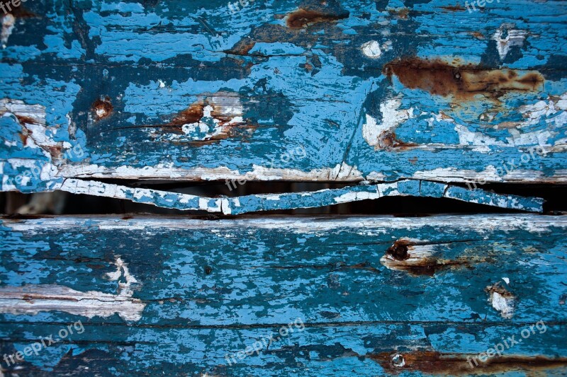 Plank Blue Paint Crack Free Photos