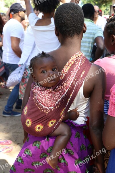 Baby Sling Mother Caring Child