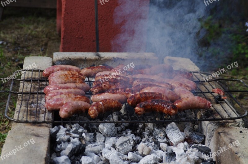 Feast Sausages Food Eat Sausage