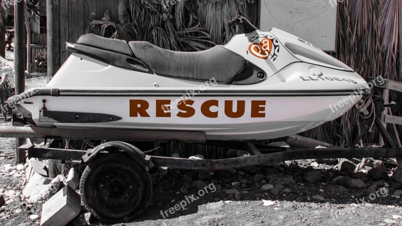 Jet Ski Rescue Safety Beach Surf Club