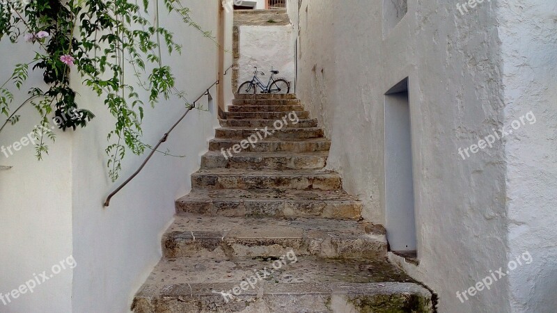 Scenario Ibiza Peoples Stairs Picturesque