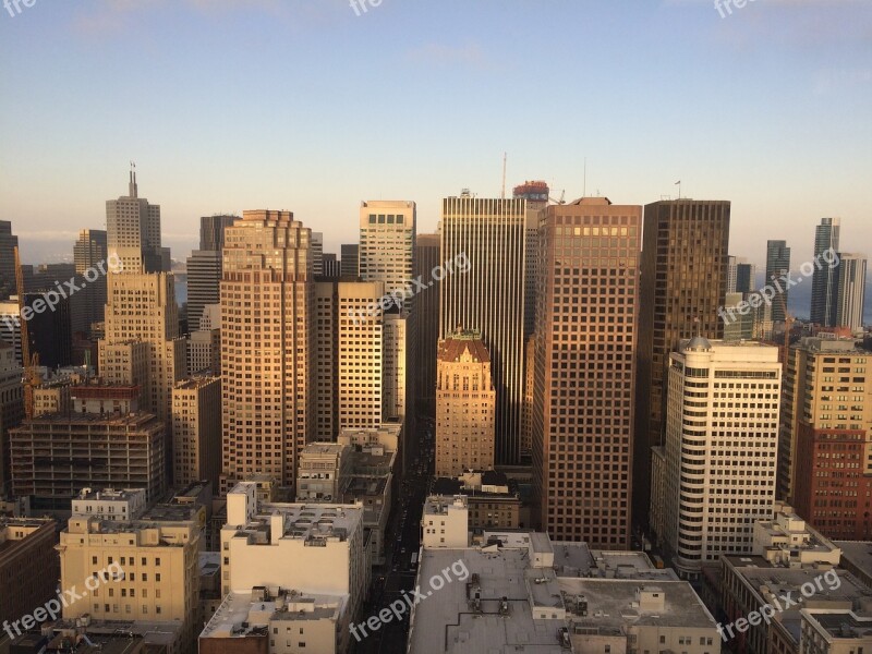 San Francisco City Skyline San Francisco Skyline California