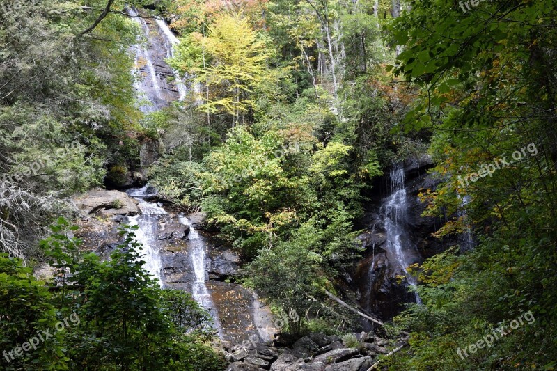 Anna Ruby Falls Creek Helen Georgia Forest