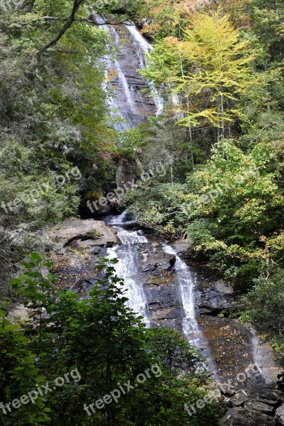 Anna Ruby Falls Creek Helen Georgia Forest