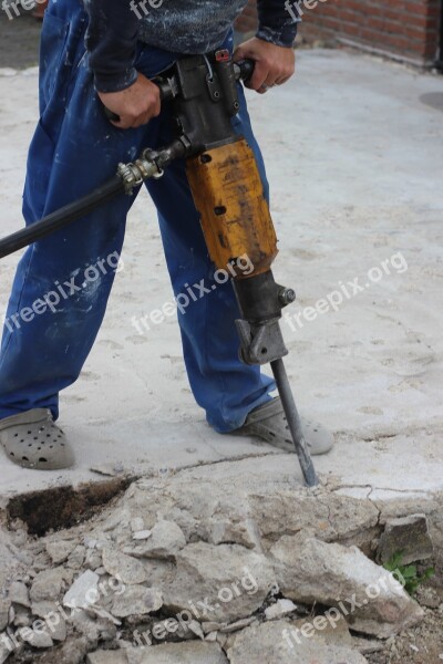 Hammer Drill Site Hilti Smash Destroy